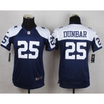 Cowboys #25 Lance Dunbar Navy Blue Thanksgiving Youth Throwback Stitched NFL Elite Jersey Cowboys #25 Lance Dunbar Navy Blue Thanksgiving Youth Throwback Stitched NFL Elite Jersey