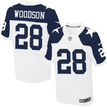Cowboys #28 Darren Woodson White Thanksgiving Throwback Men's Stitched NFL Elite Jersey Cowboys #28 Darren Woodson White Thanksgiving Throwback Men's Stitched NFL Elite Jersey