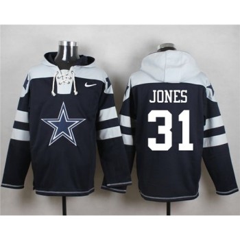 Cowboys #31 Byron Jones Navy Blue Player Pullover NFL Hoodie Cowboys #31 Byron Jones Navy Blue Player Pullover NFL Hoodie