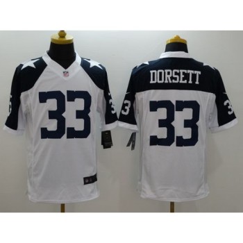 Cowboys #33 Tony Dorsett White Thanksgiving Throwback Men's Stitched NFL Limited Jersey Cowboys #33 Tony Dorsett White Thanksgiving Throwback Men's Stitched NFL Limited Jersey