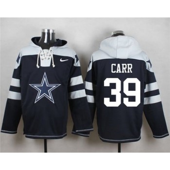 Cowboys #39 Brandon Carr Navy Blue Player Pullover NFL Hoodie Cowboys #39 Brandon Carr Navy Blue Player Pullover NFL Hoodie