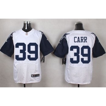 Cowboys #39 Brandon Carr White Men's Stitched NFL Elite Rush Jersey Cowboys #39 Brandon Carr White Men's Stitched NFL Elite Rush Jersey