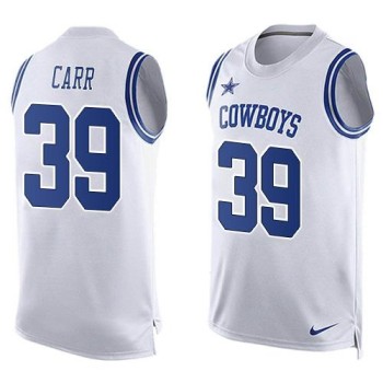 Cowboys #39 Brandon Carr White Men's Stitched NFL Limited Tank Top Jersey Cowboys #39 Brandon Carr White Men's Stitched NFL Limited Tank Top Jersey