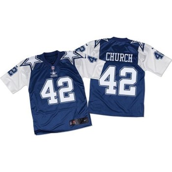 Cowboys #42 Barry Church Navy Blue/White Throwback Men's Stitched NFL Elite Jersey Cowboys #42 Barry Church Navy Blue/White Throwback Men's Stitched NFL Elite Jersey