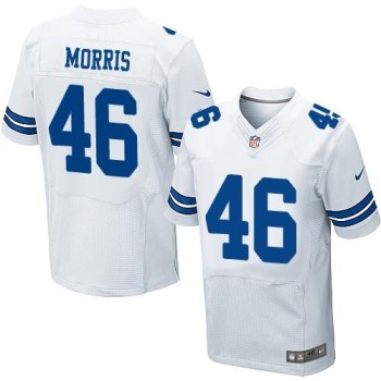 Cowboys #46 Alfred Morris White Men's Stitched NFL Elite Jersey Cowboys #46 Alfred Morris White Men's Stitched NFL Elite Jersey