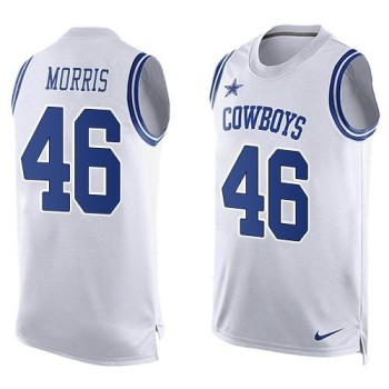 Cowboys #46 Alfred Morris White Men's Stitched NFL Limited Tank Top Jersey Cowboys #46 Alfred Morris White Men's Stitched NFL Limited Tank Top Jersey
