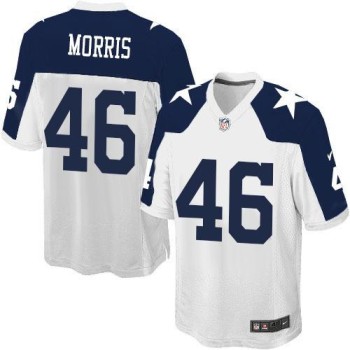 Cowboys #46 Alfred Morris White Thanksgiving Youth Stitched NFL Throwback Elite Jersey Cowboys #46 Alfred Morris White Thanksgiving Youth Stitched NFL Throwback Elite Jersey