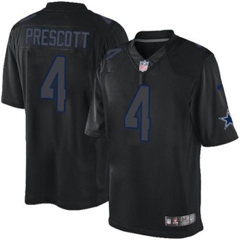 Cowboys #4 Dak Prescott Black Men's Stitched NFL Impact Limited Jersey Cowboys #4 Dak Prescott Black Men's Stitched NFL Impact Limited Jersey