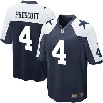 Cowboys #4 Dak Prescott Navy Blue Thanksgiving Throwback Youth Stitched NFL Elite Jersey Cowboys #4 Dak Prescott Navy Blue Thanksgiving Throwback Youth Stitched NFL Elite Jersey