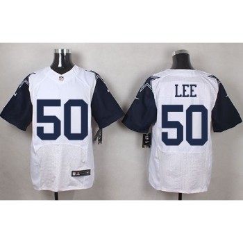 Cowboys #50 Sean Lee White Men's Stitched NFL Elite Rush Jersey Cowboys #50 Sean Lee White Men's Stitched NFL Elite Rush Jersey