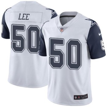 Cowboys #50 Sean Lee White Men's Stitched NFL Limited Rush Jersey Cowboys #50 Sean Lee White Men's Stitched NFL Limited Rush Jersey
