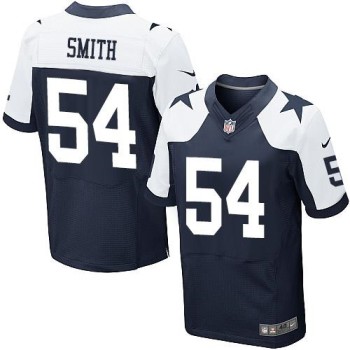 Cowboys #54 Jaylon Smith Navy Blue Thanksgiving Men's Stitched NFL Throwback Elite Jersey Cowboys #54 Jaylon Smith Navy Blue Thanksgiving Men's Stitched NFL Throwback Elite Jersey