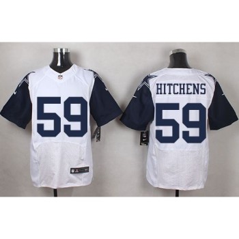 Cowboys #59 Anthony Hitchens White Men's Stitched NFL Elite Rush Jersey Cowboys #59 Anthony Hitchens White Men's Stitched NFL Elite Rush Jersey