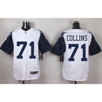 Cowboys #71 La'el Collins White Men's Stitched NFL Elite Rush Jersey Cowboys #71 La'el Collins White Men's Stitched NFL Elite Rush Jersey