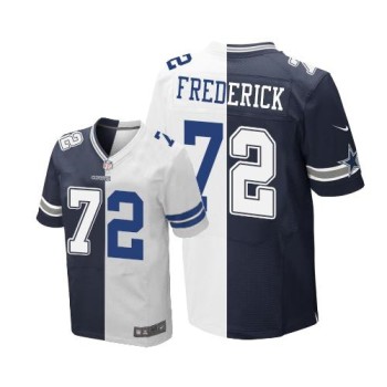 Cowboys #72 Travis Frederick Navy Blue/White Men's Stitched NFL Elite Split Jersey Cowboys #72 Travis Frederick Navy Blue/White Men's Stitched NFL Elite Split Jersey