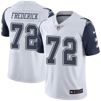 Cowboys #72 Travis Frederick White Men's Stitched NFL Limited Rush Jersey Cowboys #72 Travis Frederick White Men's Stitched NFL Limited Rush Jersey