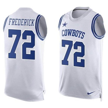 Cowboys #72 Travis Frederick White Men's Stitched NFL Limited Tank Top Jersey Cowboys #72 Travis Frederick White Men's Stitched NFL Limited Tank Top Jersey
