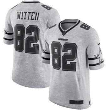 Cowboys #82 Jason Witten Gray Men's Stitched NFL Limited Gridiron Gray II Jersey Cowboys #82 Jason Witten Gray Men's Stitched NFL Limited Gridiron Gray II Jersey