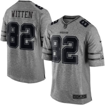Cowboys #82 Jason Witten Gray Men's Stitched NFL Limited Gridiron Gray Jersey Cowboys #82 Jason Witten Gray Men's Stitched NFL Limited Gridiron Gray Jersey