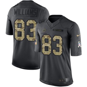 Cowboys #83 Terrance Williams Black Men's Stitched NFL Limited 2016 Salute To Service Jersey Cowboys #83 Terrance Williams Black Men's Stitched NFL Limited 2016 Salute To Service Jersey