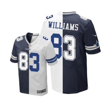 Cowboys #83 Terrance Williams Navy Blue/White Men's Stitched NFL Elite Split Jersey Cowboys #83 Terrance Williams Navy Blue/White Men's Stitched NFL Elite Split Jersey