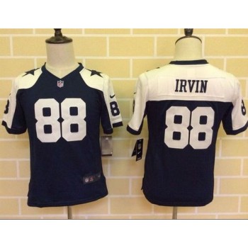 Cowboys #88 Michael Irvin Navy Blue Thanksgiving Youth Throwback Stitched NFL Elite Jersey Cowboys #88 Michael Irvin Navy Blue Thanksgiving Youth Throwback Stitched NFL Elite Jersey