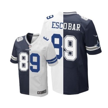 Cowboys #89 Gavin Escobar Navy Blue/White Men's Stitched NFL Elite Split Jersey Cowboys #89 Gavin Escobar Navy Blue/White Men's Stitched NFL Elite Split Jersey