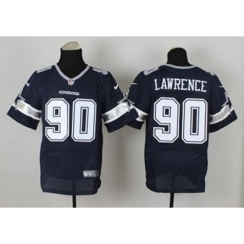 Cowboys #90 Demarcus Lawrence Navy Blue Team Color Men's Stitched NFL Elite Jersey Cowboys #90 Demarcus Lawrence Navy Blue Team Color Men's Stitched NFL Elite Jersey