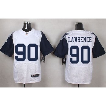 Cowboys #90 Demarcus Lawrence White Men's Stitched NFL Elite Rush Jersey Cowboys #90 Demarcus Lawrence White Men's Stitched NFL Elite Rush Jersey