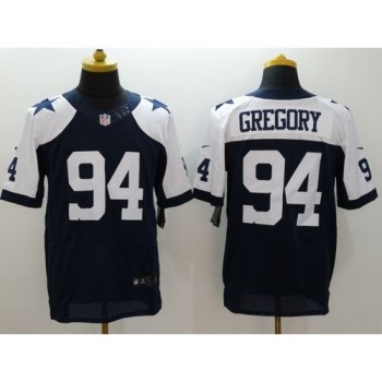 Cowboys #94 Randy Gregory Navy Blue Thanksgiving Throwback Men's Stitched NFL Elite Jersey Cowboys #94 Randy Gregory Navy Blue Thanksgiving Throwback Men's Stitched NFL Elite Jersey