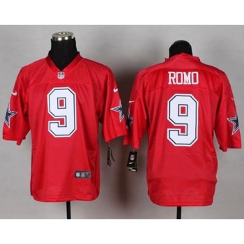 Cowboys #9 Tony Romo Red Men's Stitched NFL Elite QB Practice Jersey Cowboys #9 Tony Romo Red Men's Stitched NFL Elite QB Practice Jersey
