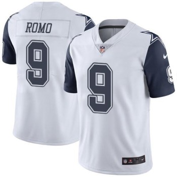 Cowboys #9 Tony Romo White Youth Stitched NFL Limited Rush Jersey Cowboys #9 Tony Romo White Youth Stitched NFL Limited Rush Jersey