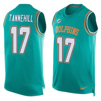 Dolphins #17 Ryan Tannehill Aqua Green Team Color Men's Stitched NFL Limited Tank Top Jersey Dolphins #17 Ryan Tannehill Aqua Green Team Color Men's Stitched NFL Limited Tank Top Jersey