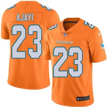Dolphins #23 Jay Ajayi Orange Youth Stitched NFL Limited Rush Jersey Dolphins #23 Jay Ajayi Orange Youth Stitched NFL Limited Rush Jersey