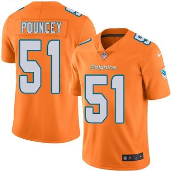 Dolphins #51 Mike Pouncey Orange Youth Stitched NFL Limited Rush Jersey Dolphins #51 Mike Pouncey Orange Youth Stitched NFL Limited Rush Jersey