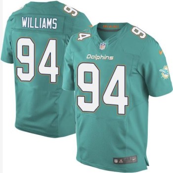 Dolphins #94 Mario Williams Aqua Green Team Color Men's Stitched NFL New Elite Jersey Dolphins #94 Mario Williams Aqua Green Team Color Men's Stitched NFL New Elite Jersey