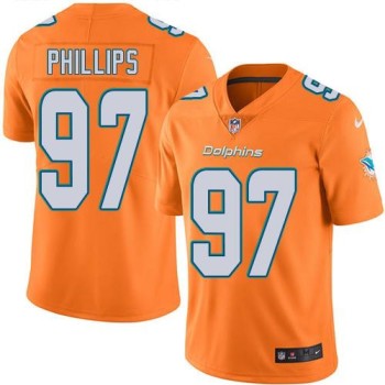 Dolphins #97 Jordan Phillips Orange Youth Stitched NFL Limited Rush Jersey Dolphins #97 Jordan Phillips Orange Youth Stitched NFL Limited Rush Jersey