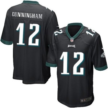 Eagles #12 Randall Cunningham Black Alternate Youth Stitched NFL New Elite Jersey Eagles #12 Randall Cunningham Black Alternate Youth Stitched NFL New Elite Jersey
