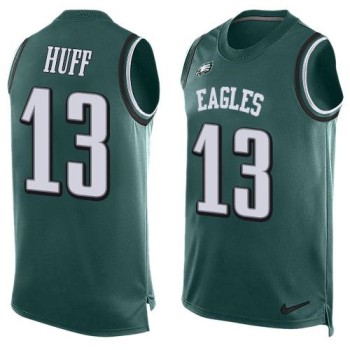 Eagles #13 Josh Huff Midnight Green Team Color Men's Stitched NFL Limited Tank Top Jersey Eagles #13 Josh Huff Midnight Green Team Color Men's Stitched NFL Limited Tank Top Jersey