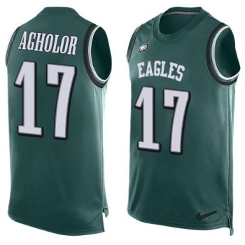 Eagles #17 Nelson Agholor Midnight Green Team Color Men's Stitched NFL Limited Tank Top Jersey Eagles #17 Nelson Agholor Midnight Green Team Color Men's Stitched NFL Limited Tank Top Jersey