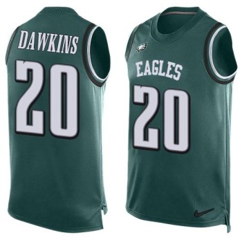 Eagles #20 Brian Dawkins Midnight Green Team Color Men's Stitched NFL Limited Tank Top Jersey Eagles #20 Brian Dawkins Midnight Green Team Color Men's Stitched NFL Limited Tank Top Jersey
