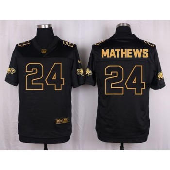 Eagles #24 Ryan Mathews Black Men's Stitched NFL Elite Pro Line Gold Collection Jersey Eagles #24 Ryan Mathews Black Men's Stitched NFL Elite Pro Line Gold Collection Jersey