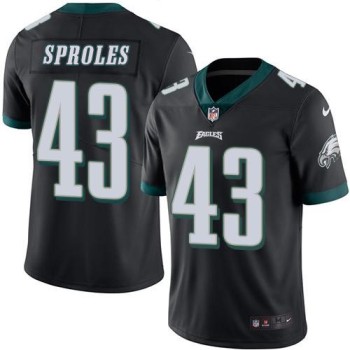 Eagles #43 Darren Sproles Black Men's Stitched NFL Limited Rush Jersey Eagles #43 Darren Sproles Black Men's Stitched NFL Limited Rush Jersey