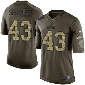 Eagles #43 Darren Sproles Green Youth Stitched NFL Limited Salute to Service Jersey Eagles #43 Darren Sproles Green Youth Stitched NFL Limited Salute to Service Jersey
