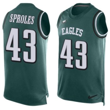 Eagles #43 Darren Sproles Midnight Green Team Color Men's Stitched NFL Limited Tank Top Jersey