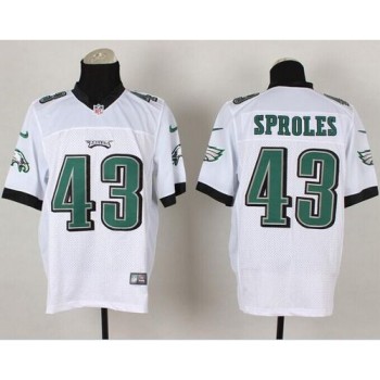Eagles #43 Darren Sproles White Men's Stitched NFL Elite Jersey
