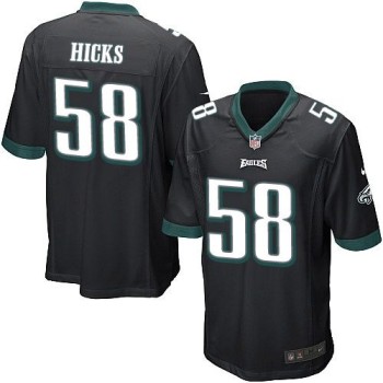 Eagles #58 Jordan Hicks Black Alternate Youth Stitched NFL New Elite Jersey Eagles #58 Jordan Hicks Black Alternate Youth Stitched NFL New Elite Jersey