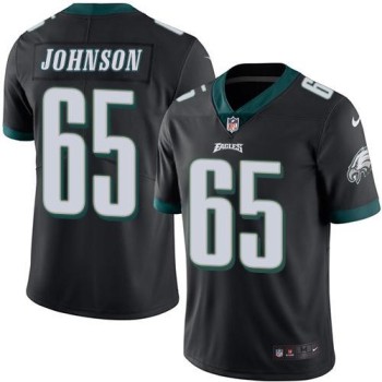 Eagles #65 Lane Johnson Black Men's Stitched NFL Limited Rush Jersey Eagles #65 Lane Johnson Black Men's Stitched NFL Limited Rush Jersey