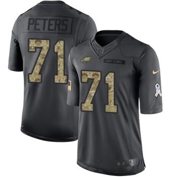Eagles #71 Jason Peters Black Men's Stitched NFL Limited 2016 Salute To Service Jersey Eagles #71 Jason Peters Black Men's Stitched NFL Limited 2016 Salute To Service Jersey