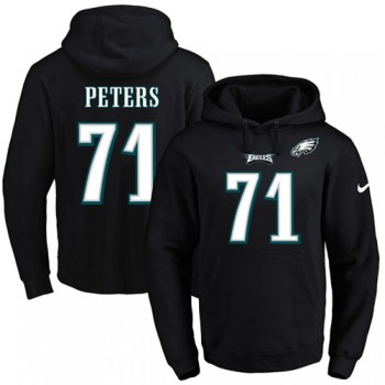 Eagles #71 Jason Peters Black Name & Number Pullover NFL Hoodie Eagles #71 Jason Peters Black Name & Number Pullover NFL Hoodie